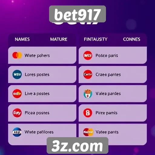 Métodos de pagamento aceitos no bet917